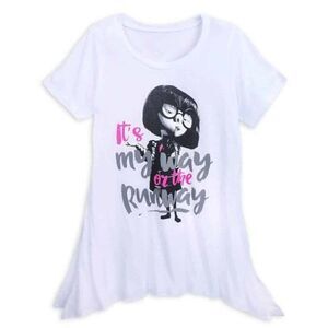 Disney Parks Official Pixar Incredibles 2 Edna‎ Runway Graphic T-Shirt Large